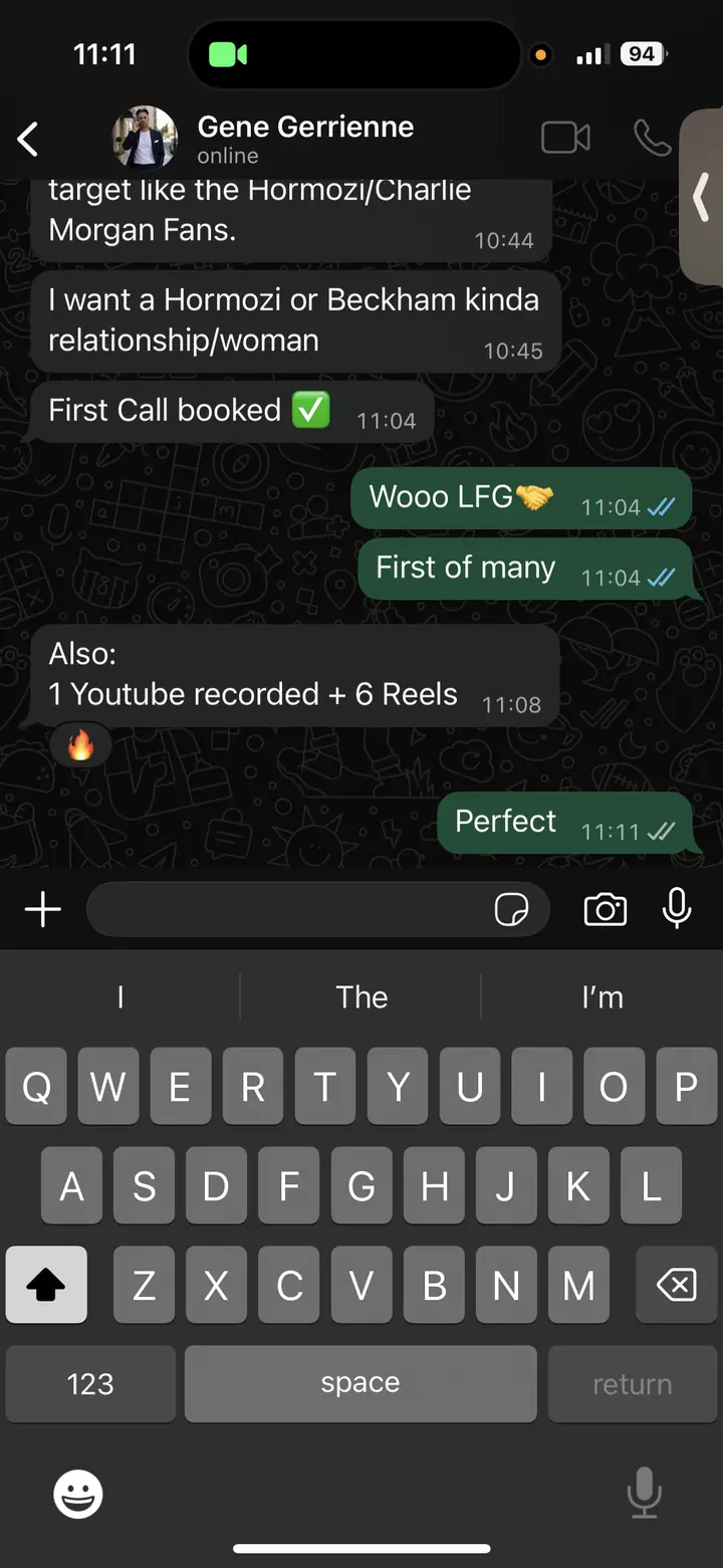 Client result screenshot