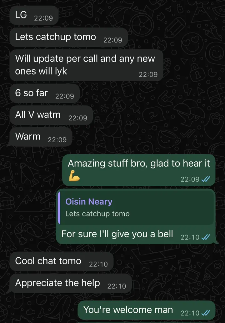 Client result screenshot