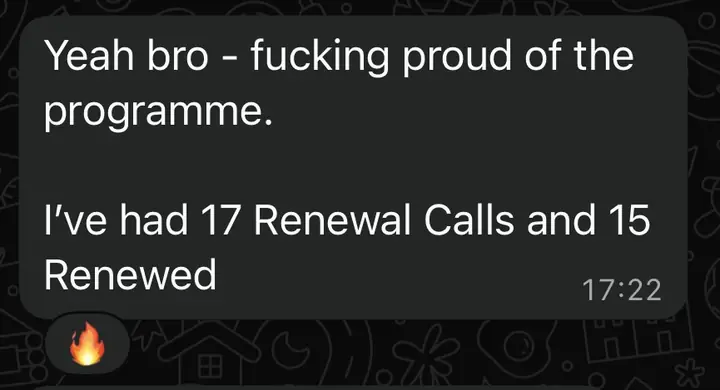 Client result screenshot