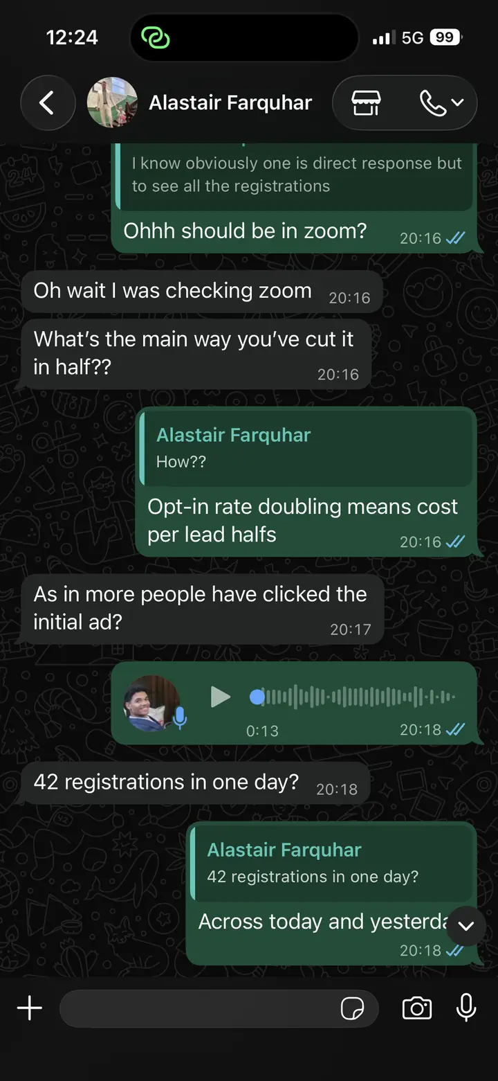 Client result screenshot