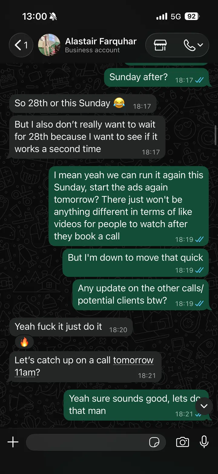 Client project screenshot