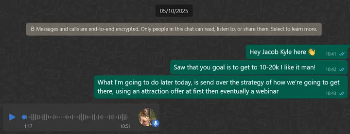 Client project screenshot