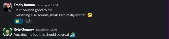 Client message screenshot
