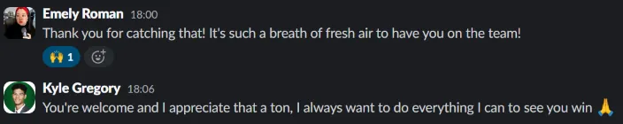 Client message screenshot